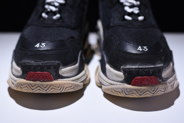 Balen 17FW TRIPLE S TRAINER BLACK/ RED 483513 W06E1 1000