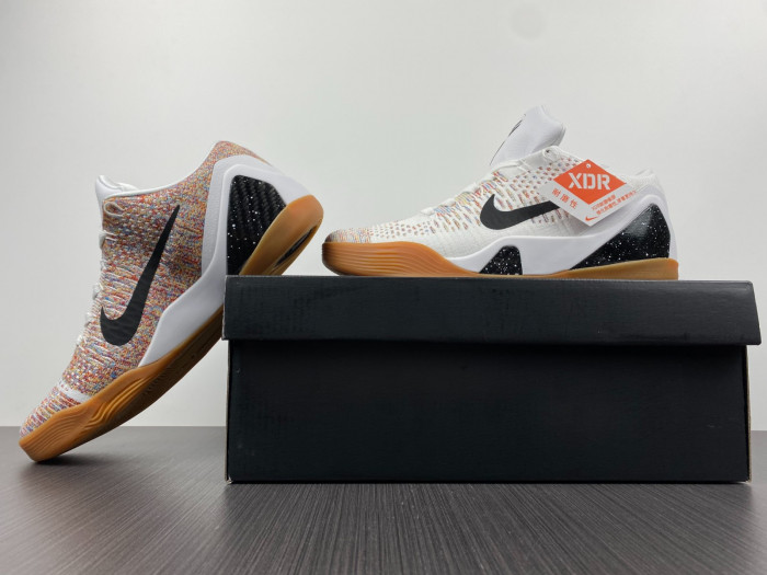 nike kobe 9 elite premium low htm milan white multi-color 698595-109