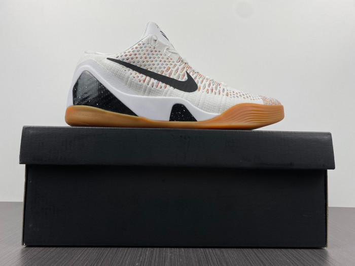 nike kobe 9 elite premium low htm milan white multi-color 698595-109