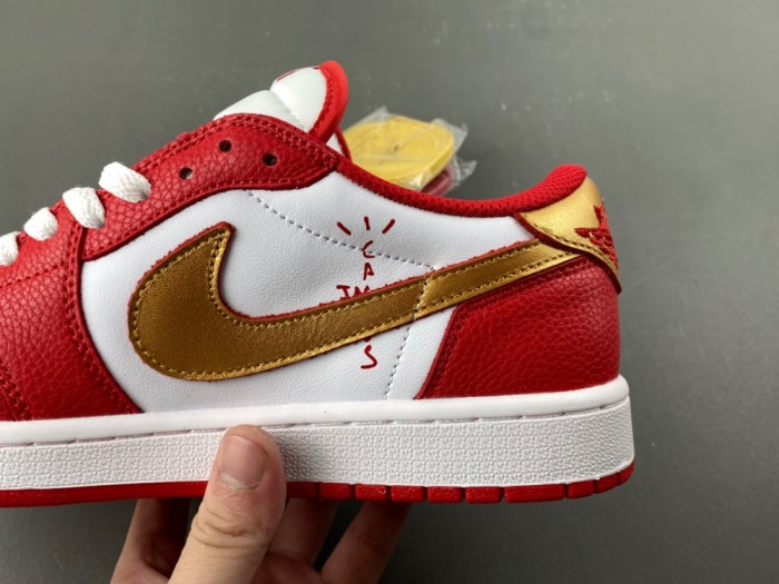 Travis Scott x Air Jordan 1 Low White Red