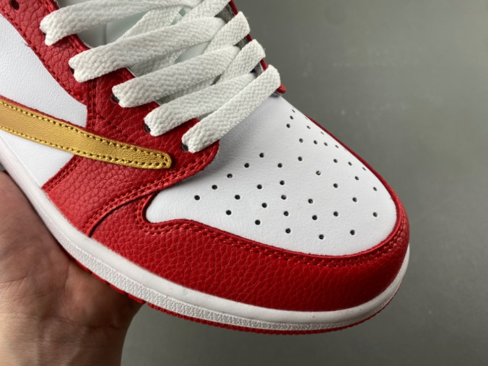 Travis Scott x Air Jordan 1 Low White Red
