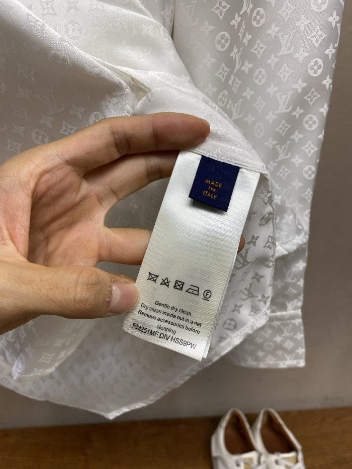 L1vv Monogram silk Shirt