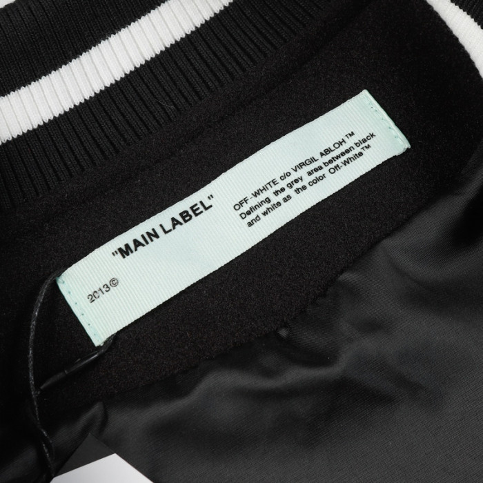 0ff white varsity jacket