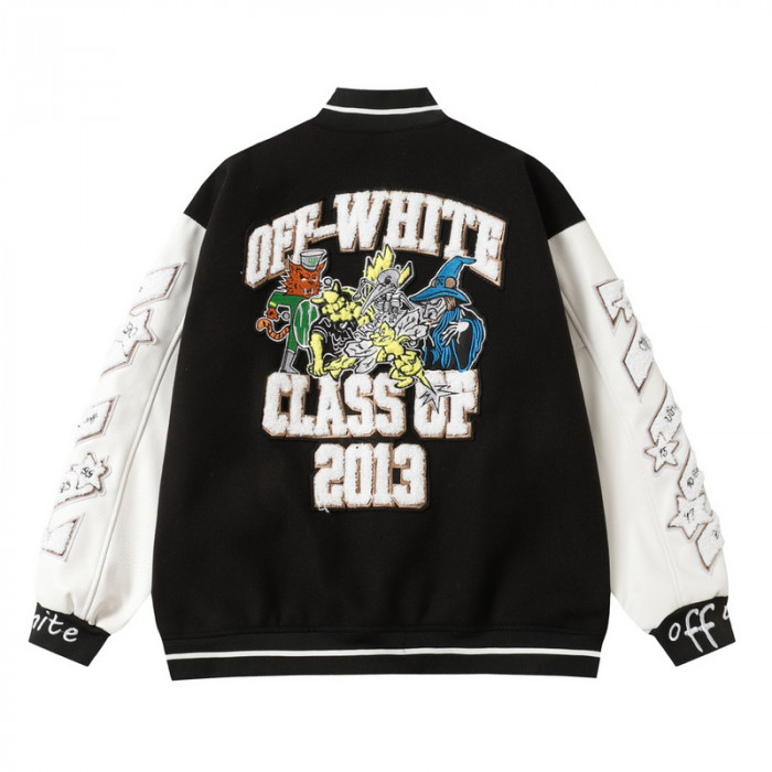 0ff white varsity jacket
