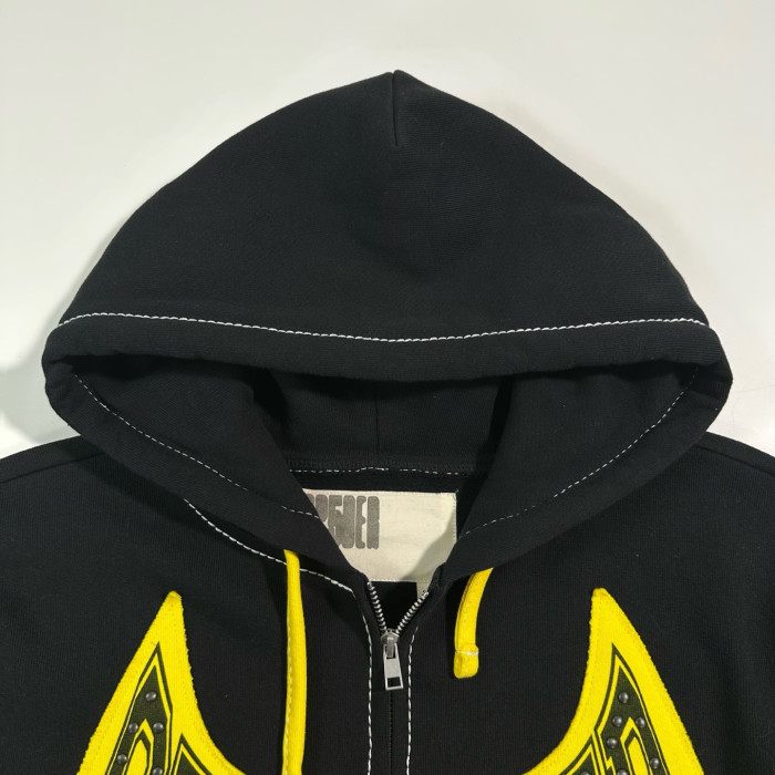 Sp5der T&F Zip Hoodie Black