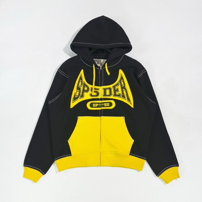Sp5der T&F Zip Hoodie Black