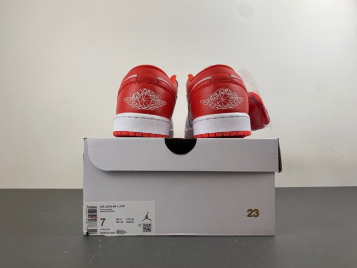 Air Jordan 1 Low White Chile Red DC0774-110