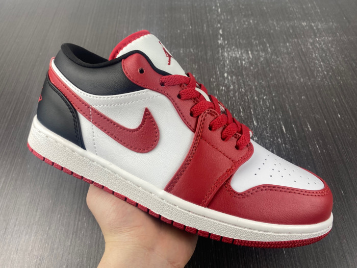 air jordan 1 low reverse black toe dc0774-160