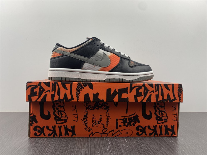 nike dunk low graffiti black red dm0108-001