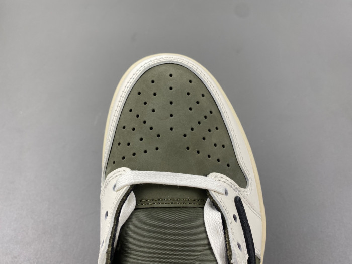 travis scott x air jordan 1 low og “medium olive” dm7866-200