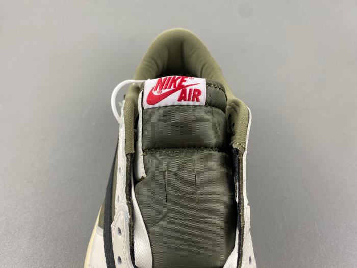 travis scott x air jordan 1 low og “medium olive” dm7866-200