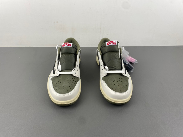 travis scott x air jordan 1 low og “medium olive” dm7866-200