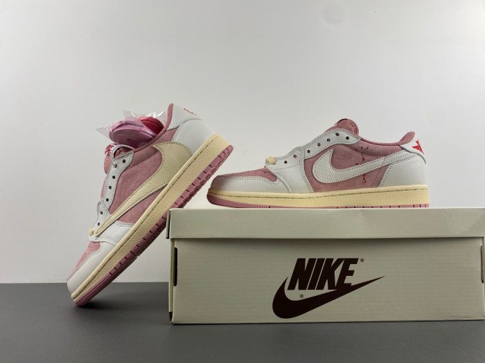 travis scott x air jordan 1 low og pink dm7866-600