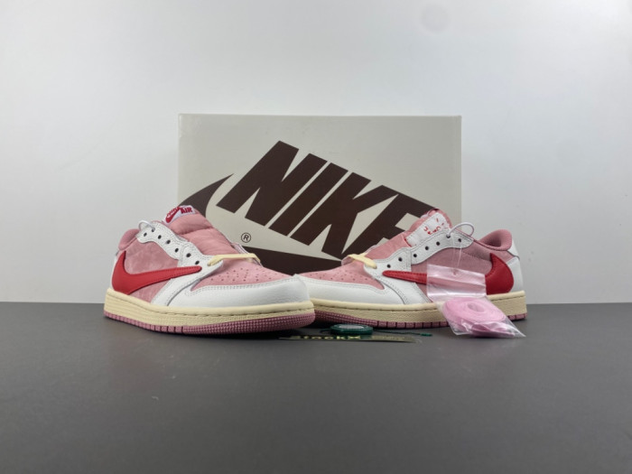 Travis Scott x Air Jordan 1 Low OG DM7866-pink