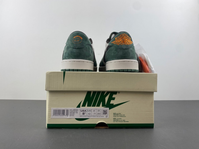 Travis Scott x Air Jordan 1 Low Top Green White DW7866-199