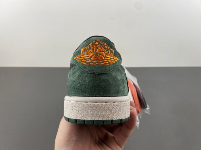 Travis Scott x Air Jordan 1 Low Top Green White DW7866-199