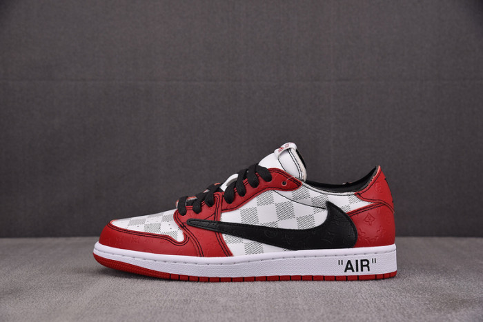 LV x Air Jordan 1 Low x Off-White x Travis Scott DZ2403-006
