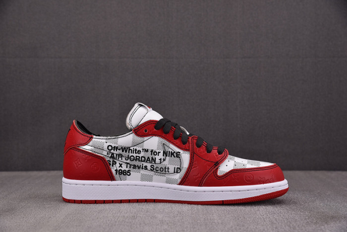 LV x Air Jordan 1 Low x Off-White x Travis Scott DZ2403-006