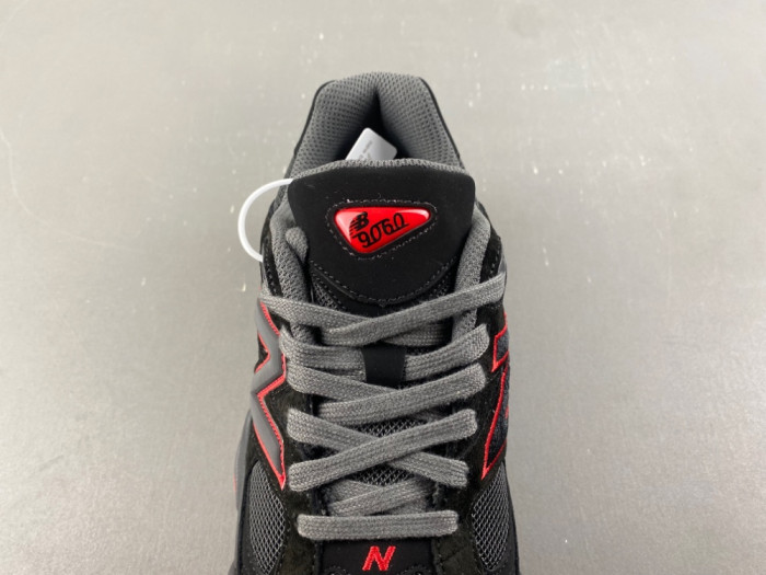 New Balance 9060 Lace Black Cement True Red GC9060JR