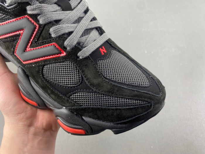 New Balance 9060 Lace Black Cement True Red GC9060JR