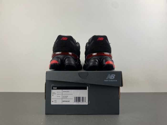 New Balance 9060 Lace Black Cement True Red GC9060JR