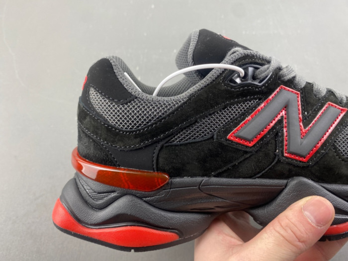 New Balance 9060 Lace Black Cement True Red GC9060JR