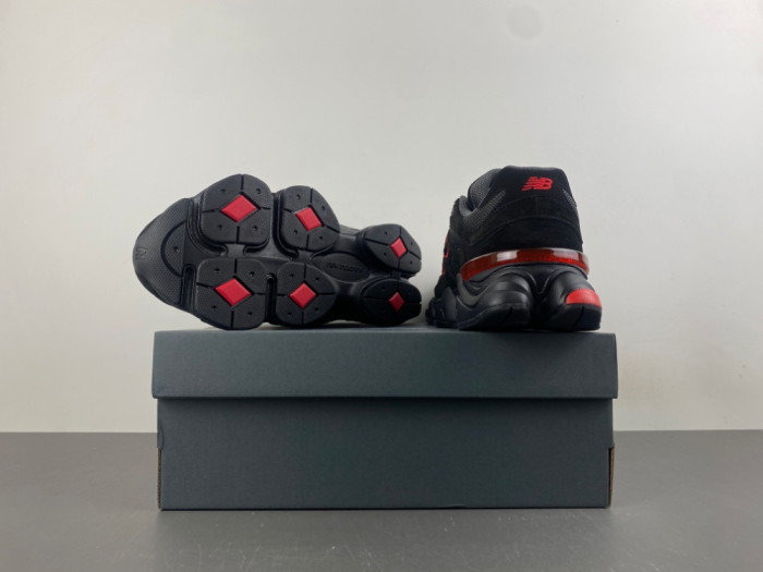 New Balance 9060 Lace Black Cement True Red GC9060JR