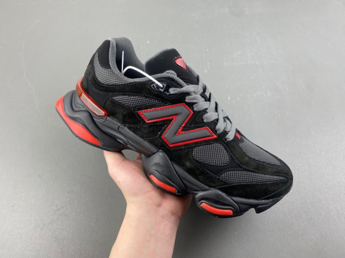 New Balance 9060 Lace Black Cement True Red GC9060JR