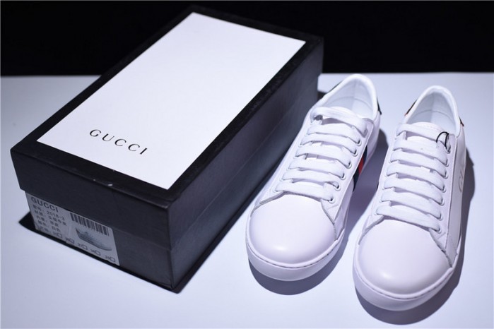 gu ace embroidered low-top sneaker with logo