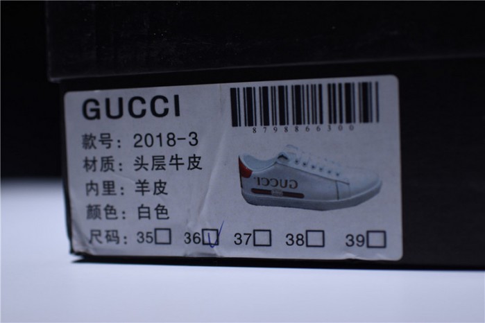 gu ace embroidered low-top sneaker with logo