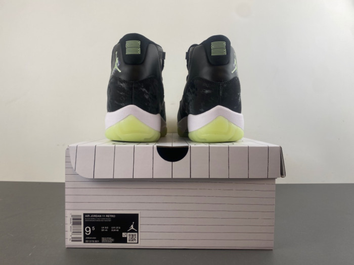 Air Jordan 11 Retro Black Barely Volt IB1378-001