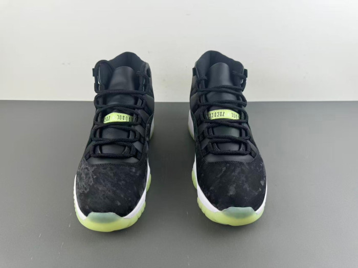 Air Jordan 11 Retro Black Barely Volt IB1378-001