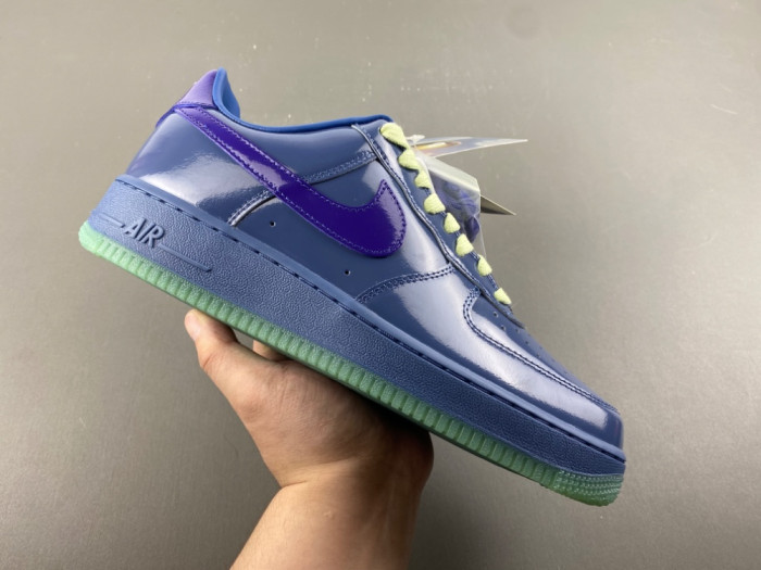 Nike Air Force 1 Low Patent Leather Mystic Navy Grape Ice IO4489-400