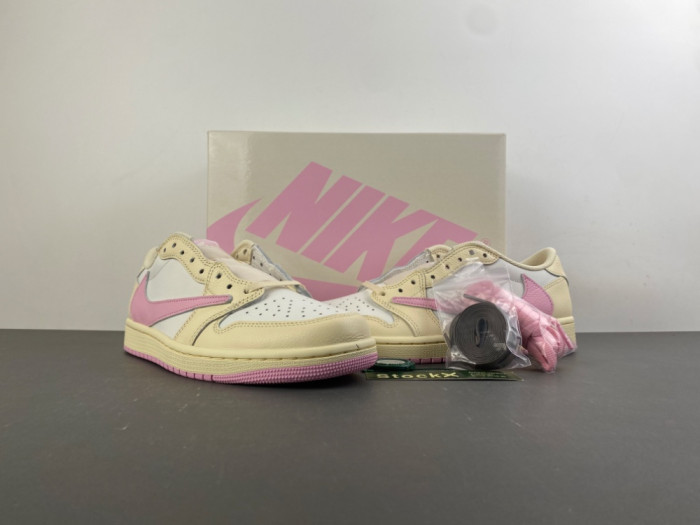 Air Jordan 1 Retro Low OG SP Travis Scott Shy Pink IQ7604-100