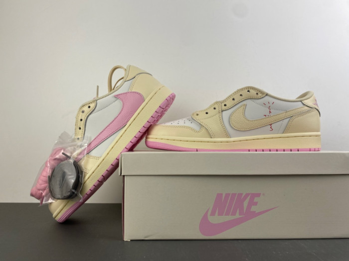 Air Jordan 1 Retro Low OG SP Travis Scott Shy Pink IQ7604-100