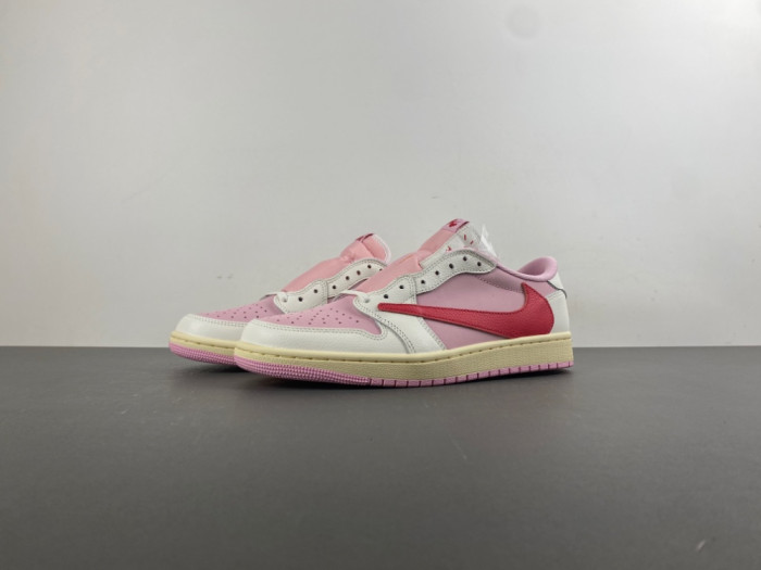 Air Jordan 1 Retro Low OG SP Travis Scott Sail Tropical Pink IQ7604-101