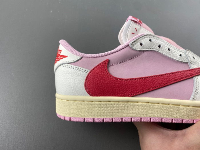Air Jordan 1 Retro Low OG SP Travis Scott Sail Tropical Pink IQ7604-101