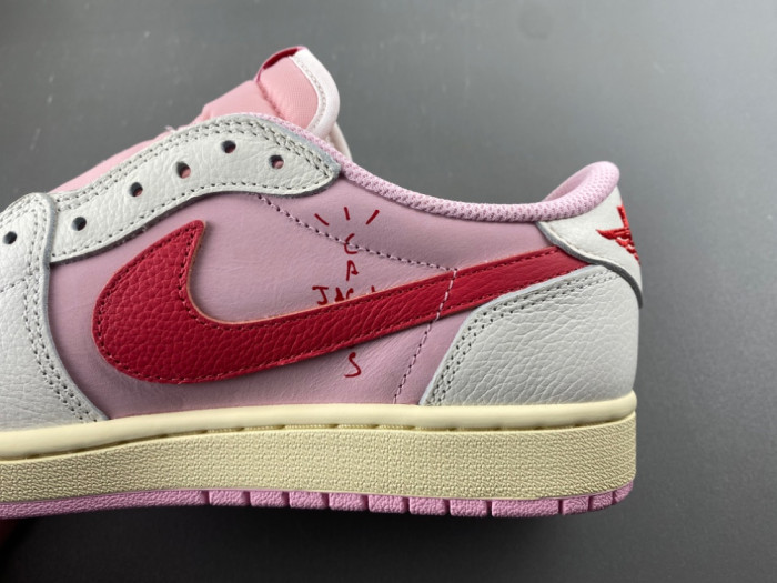 Air Jordan 1 Retro Low OG SP Travis Scott Sail Tropical Pink IQ7604-101