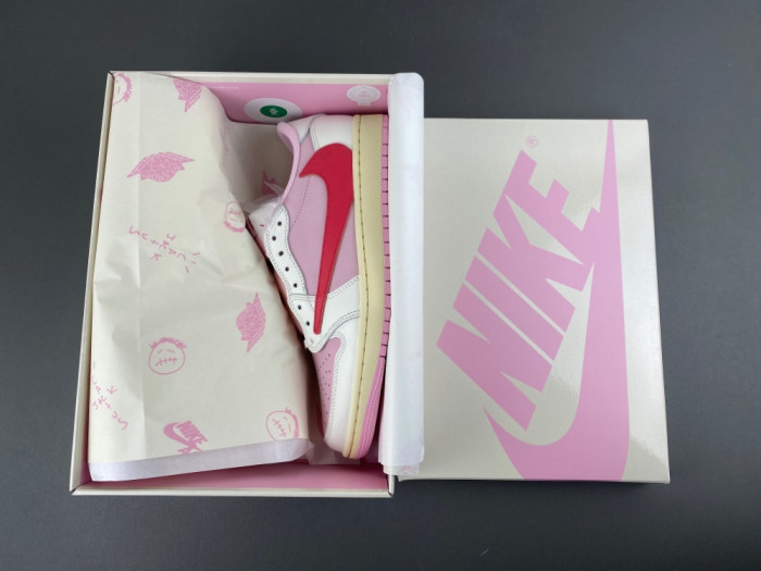 Air Jordan 1 Retro Low OG SP Travis Scott Sail Tropical Pink IQ7604-101