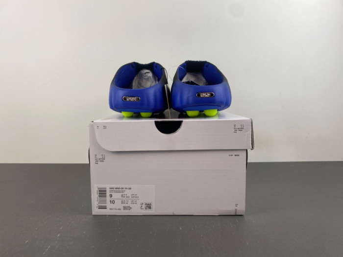 Nike Mind 001 Flyknit Slide Hyper Royal Black