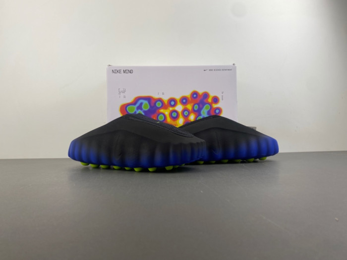 Nike Mind 001 Flyknit Slide Hyper Royal Black