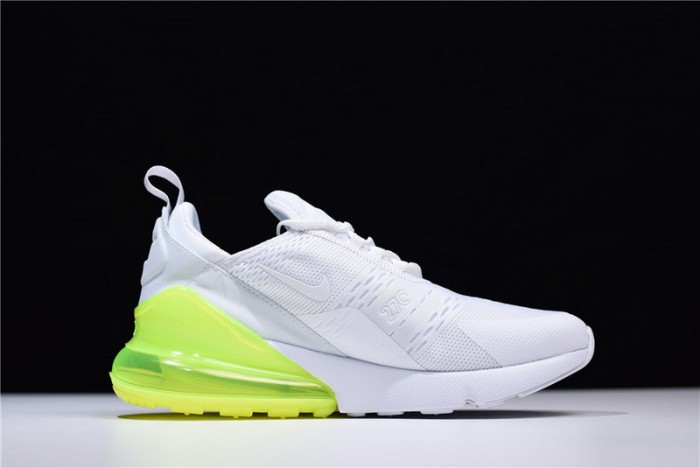 NIKE mens AIR MAX 270 “WHITE VOLT” AH8050-104