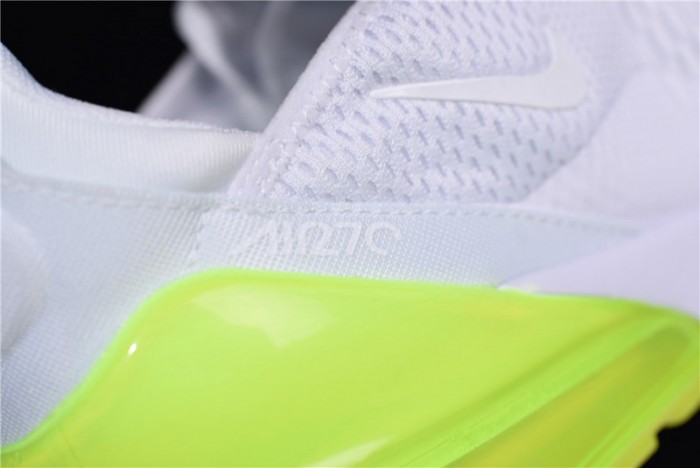 NIKE mens AIR MAX 270 “WHITE VOLT” AH8050-104