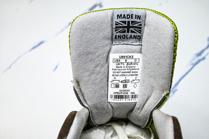 New Balance 991v2 MiUK Daniëlle Cathari x Kith Reverse Matcha U991CK2