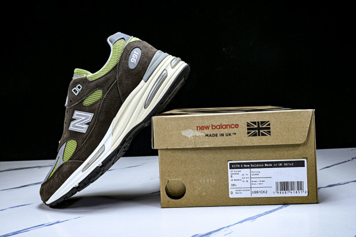 New Balance 991v2 MiUK Daniëlle Cathari x Kith Reverse Matcha U991CK2